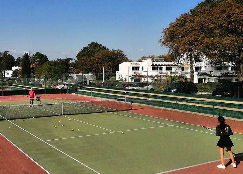 Tennis club facilities and courts overview, Albufeira